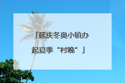 延庆冬奥小镇办起夏季“村晚”