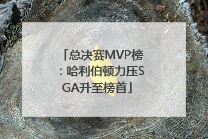 总决赛MVP榜：哈利伯顿力压SGA升至榜首