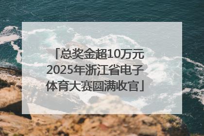 总奖金超10万元 2025年浙江省电子体育大赛圆满收官
