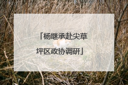 杨继承赴尖草坪区政协调研