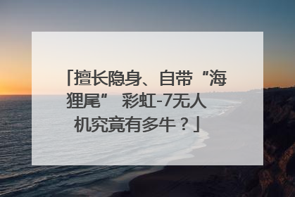 擅长隐身、自带“海狸尾” 彩虹-7无人机究竟有多牛？
