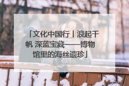 文化中国行丨浪起千帆 深蓝宝藏——博物馆里的海丝遗珍