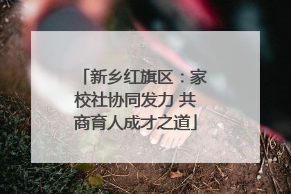 新乡红旗区：家校社协同发力 共商育人成才之道