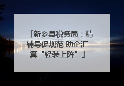 新乡县税务局：精辅导促规范 助企汇算“轻装上阵”