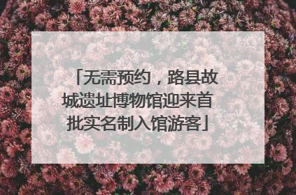 无需预约，路县故城遗址博物馆迎来首批实名制入馆游客