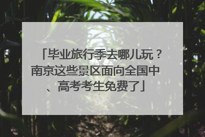 毕业旅行季去哪儿玩？南京这些景区面向全国中、高考考生免费了