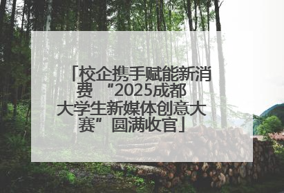 校企携手赋能新消费 “2025成都大学生新媒体创意大赛”圆满收官