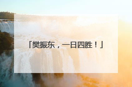 樊振东，一日四胜！