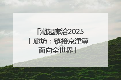 潮起廊洽2025丨廊坊：链接京津冀 面向全世界