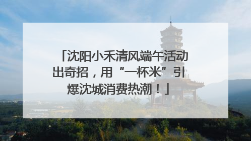 沈阳小禾清风端午活动出奇招，用“一杯米”引爆沈城消费热潮！
