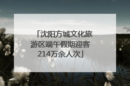 沈阳方城文化旅游区端午假期迎客214万余人次