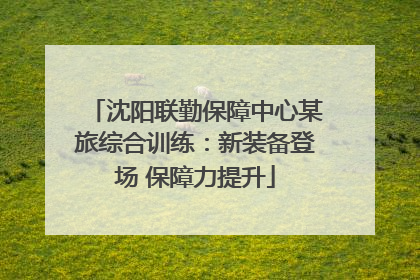 沈阳联勤保障中心某旅综合训练：新装备登场 保障力提升