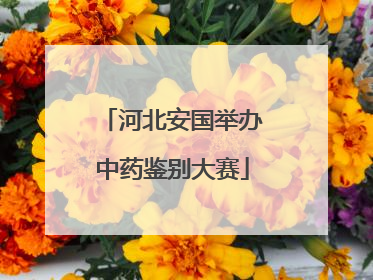 河北安国举办中药鉴别大赛