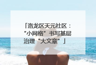 洛龙区天元社区：“小网格”书写基层治理“大文章”