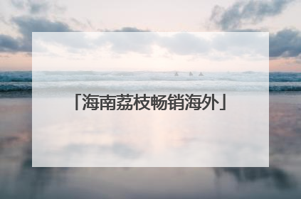 海南荔枝畅销海外
