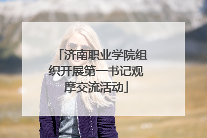 济南职业学院组织开展第一书记观摩交流活动