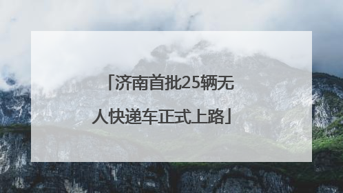 济南首批25辆无人快递车正式上路