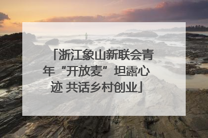 浙江象山新联会青年“开放麦”坦露心迹 共话乡村创业
