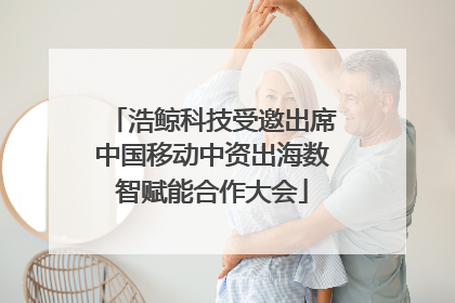 浩鲸科技受邀出席中国移动中资出海数智赋能合作大会