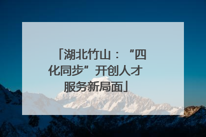 湖北竹山：“四化同步”开创人才服务新局面