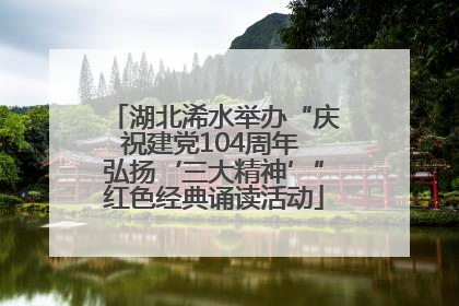 湖北浠水举办“庆祝建党104周年 弘扬‘三大精神’”红色经典诵读活动
