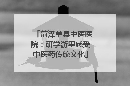 菏泽单县中医医院：研学游里感受中医药传统文化
