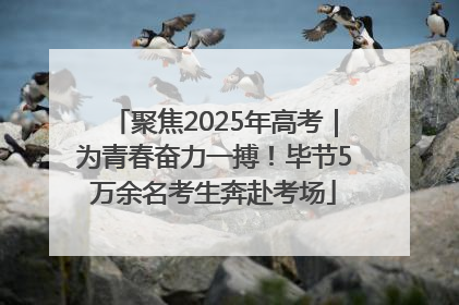 聚焦2025年高考｜为青春奋力一搏！毕节5万余名考生奔赴考场