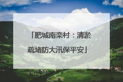 肥城南栾村：清淤疏堵防大汛保平安