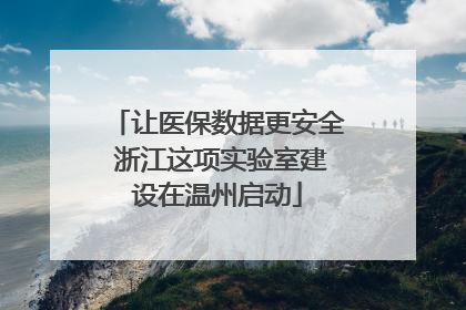 让医保数据更安全 浙江这项实验室建设在温州启动