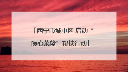 西宁市城中区 启动“暖心菜篮”帮扶行动