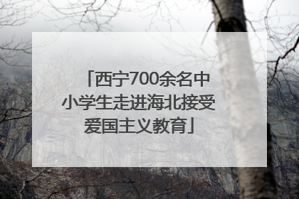 西宁700余名中小学生走进海北接受爱国主义教育