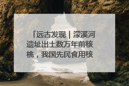 远古发现｜濛溪河遗址出土数万年前核桃，我国先民食用核桃历史大幅提前