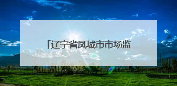 辽宁省凤城市市场监管局开展养老机构食堂食品安全专项整治