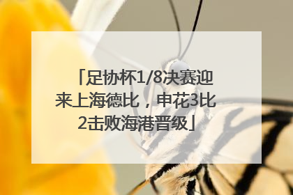 足协杯1/8决赛迎来上海德比，申花3比2击败海港晋级