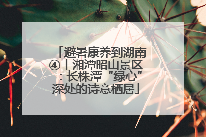 避暑康养到湖南④丨湘潭昭山景区：长株潭“绿心”深处的诗意栖居