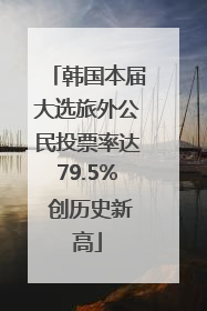 韩国本届大选旅外公民投票率达79.5% 创历史新高