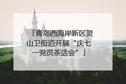 青岛西海岸新区灵山卫街道开展“庆七一党员茶话会”