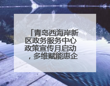 青岛西海岸新区政务服务中心政策宣传月启动，多维赋能惠企便民服务升级