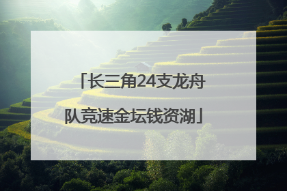 长三角24支龙舟队竞速金坛钱资湖