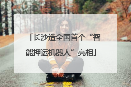 长沙造全国首个“智能押运机器人”亮相