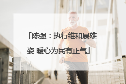 陈强：执行维和展雄姿 暖心为民有正气