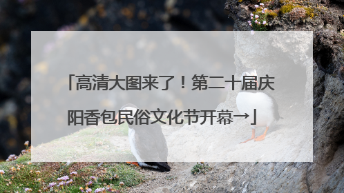 高清大图来了！第二十届庆阳香包民俗文化节开幕→