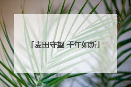 麦田守望 千年如新