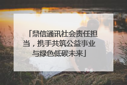 鼎信通讯社会责任担当，携手共筑公益事业与绿色低碳未来