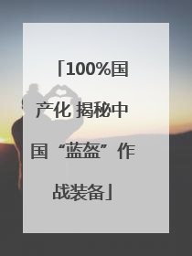 100%国产化 揭秘中国“蓝盔”作战装备