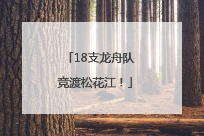 18支龙舟队竞渡松花江！
