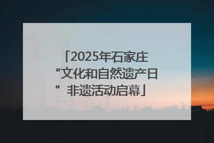2025年石家庄“文化和自然遗产日”非遗活动启幕