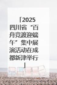 2025四川省“百舟竞渡迎端午”集中展演活动在成都新津举行
