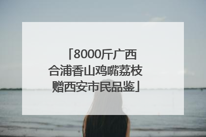 8000斤广西合浦香山鸡嘴荔枝赠西安市民品鉴