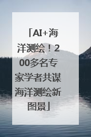 AI+海洋测绘！200多名专家学者共谋海洋测绘新图景